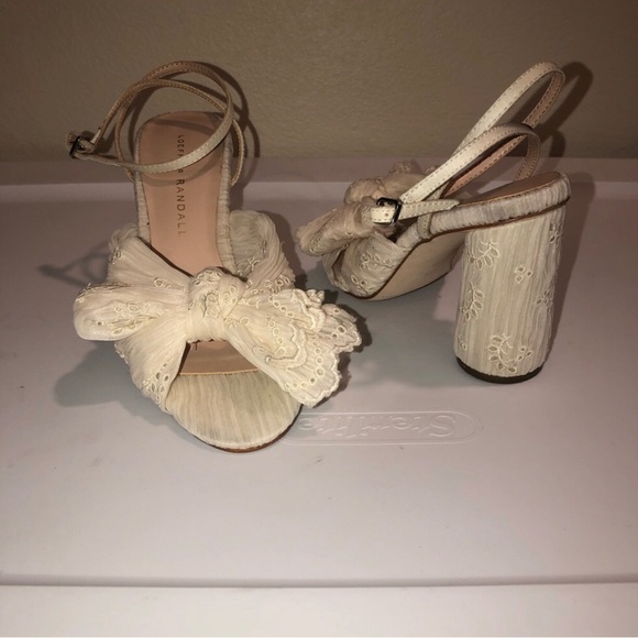 Loeffler Randall Camillia embroidered Pearl sandals 5 - Picture 2 of 7
